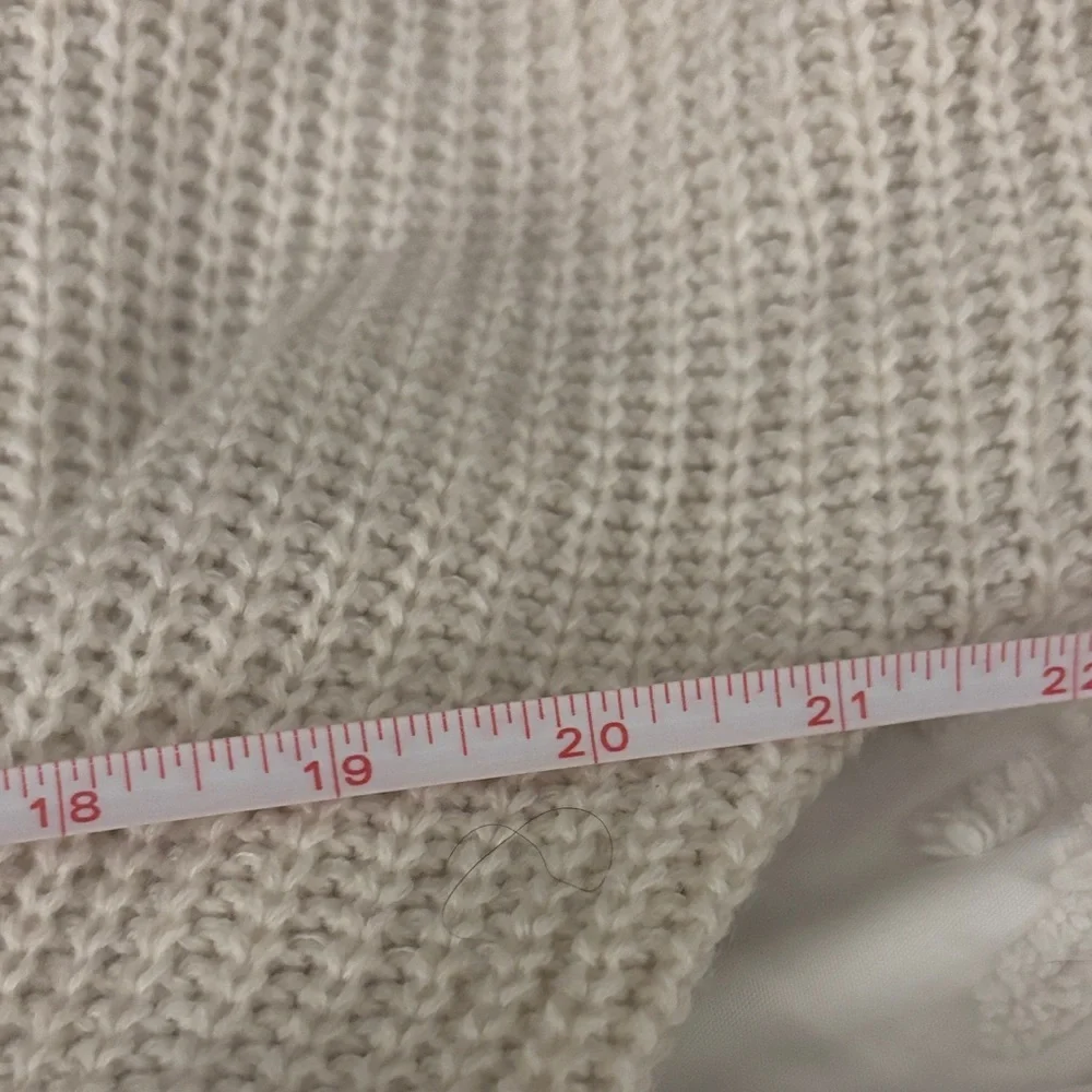 Miracle Women's Cream Sweater Cozy Cottagecore Medium - Picture 5 of 6